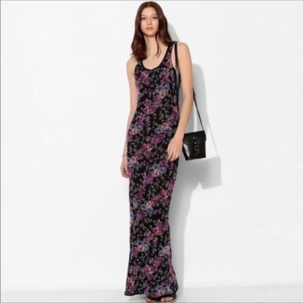 Band of Gypsies Black Floral Maxi Dress